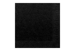 Serviettes Duni 33x33 - 2 plis - Noir - 125 pcs